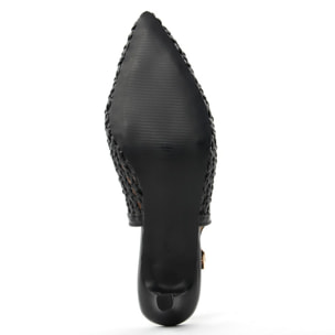 Slingback Donna colore Nero-Altezza tacco:6cm