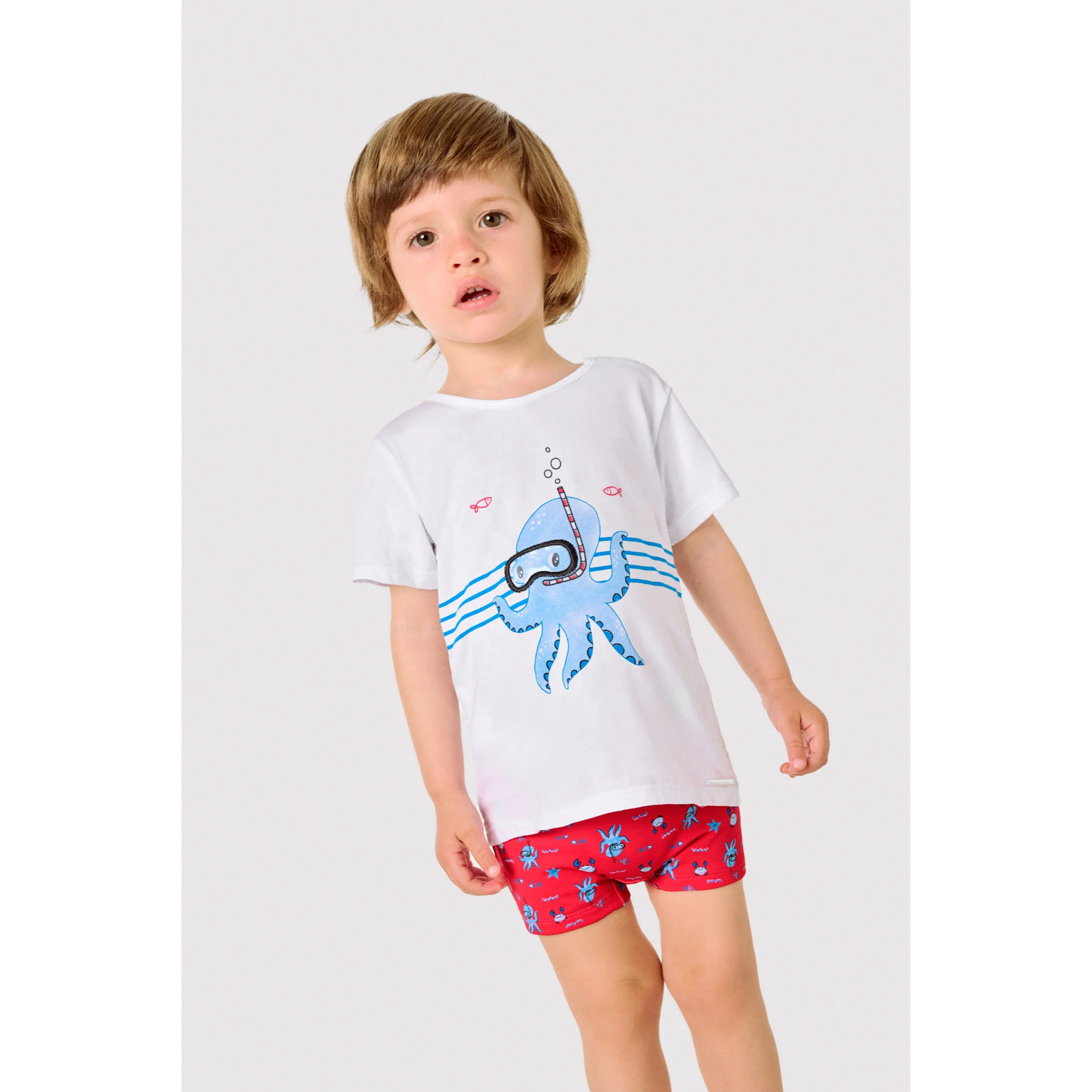 Set tessile con maglietta a maniche corte