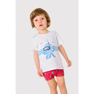 Set tessile con maglietta a maniche corte