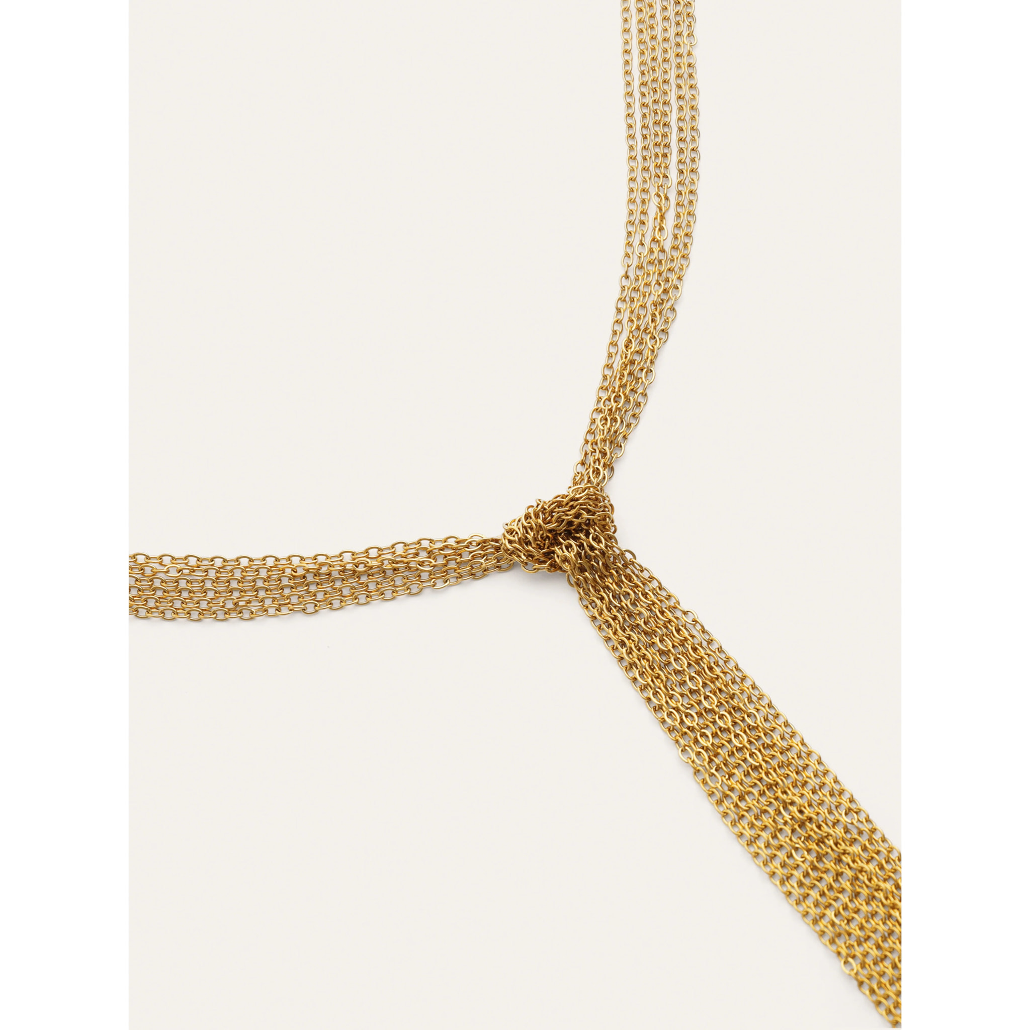 Collana Y Chains Acciao Placcato Oro