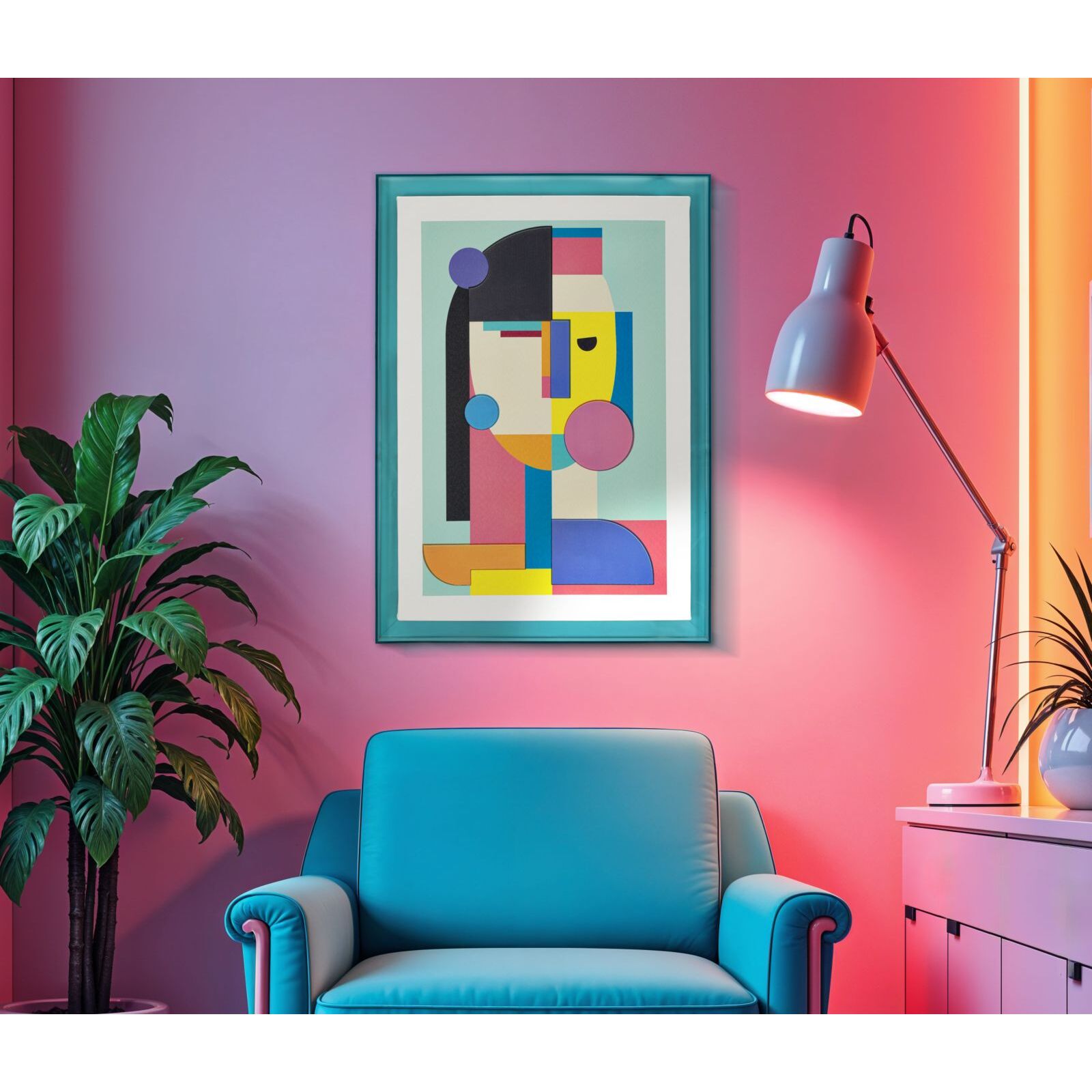 STAMPA SU TELA PICASSY C/CORNICE -B- CM 50X3,3X70