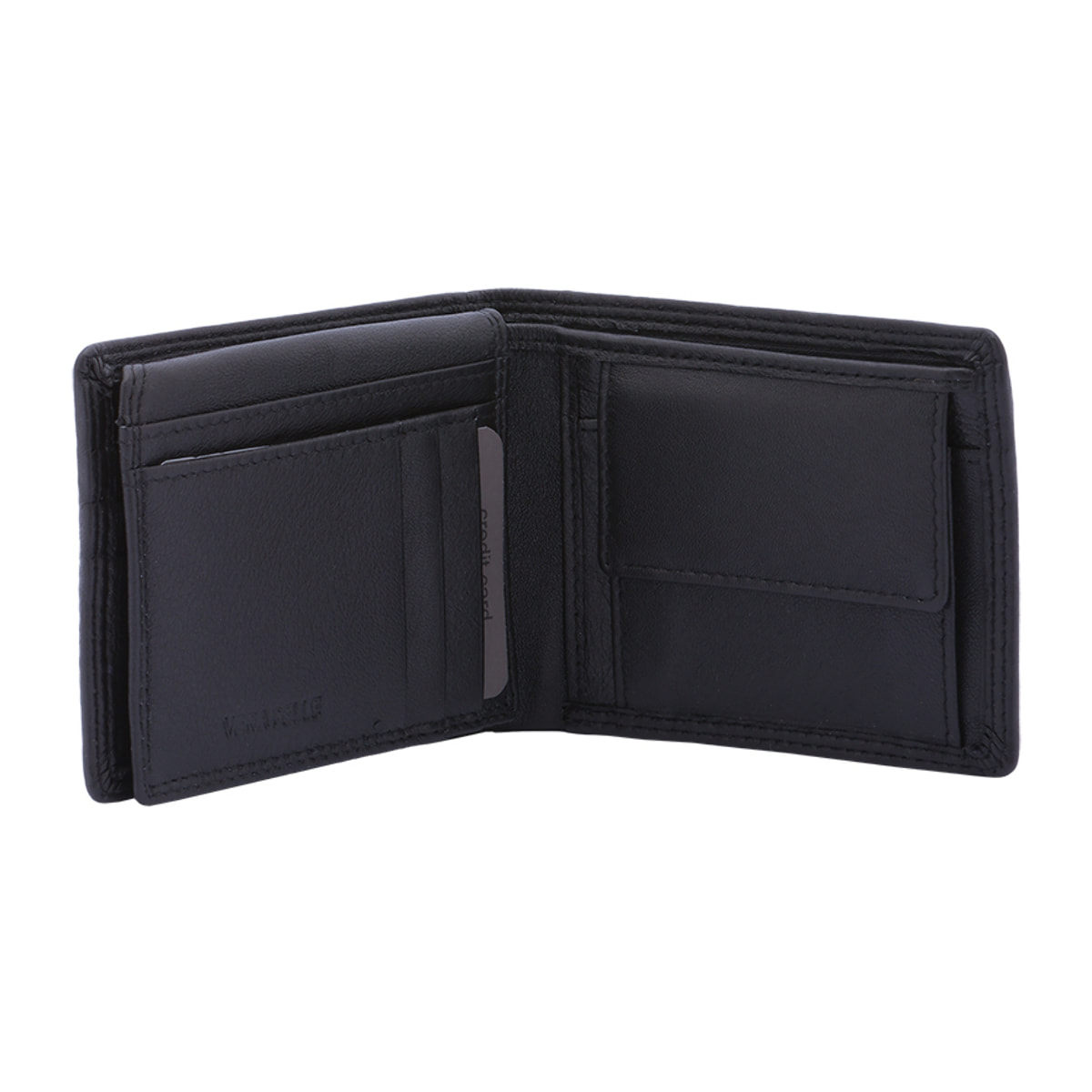 Portafoglio  da uomo In Vera pelle Made in Italy 8,5x11x2,5 cm