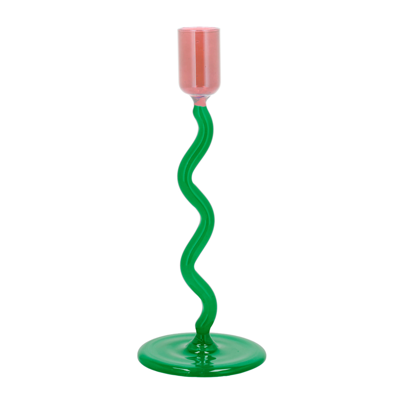 Bougeoir en verre Vivid
