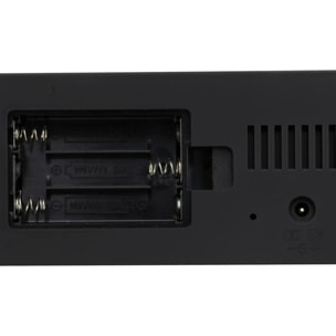 Réveil digital "Nelson" noir 14x6x3,5cm