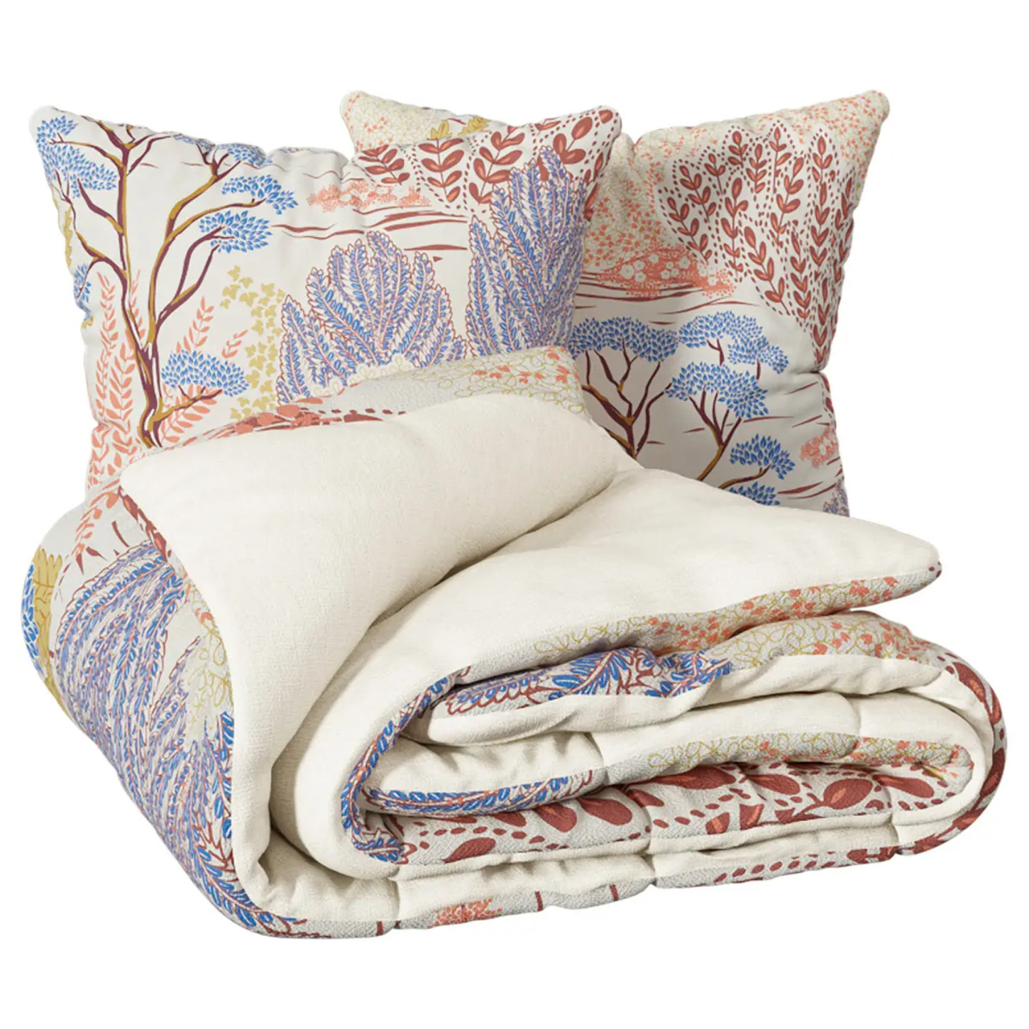 Parure imprimée Walaa beige 240x220cm