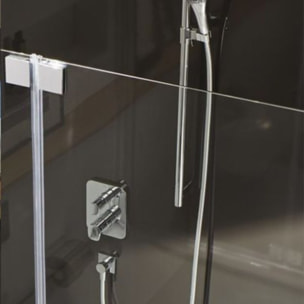 Baignoire bain douche Capsule + marche pieds