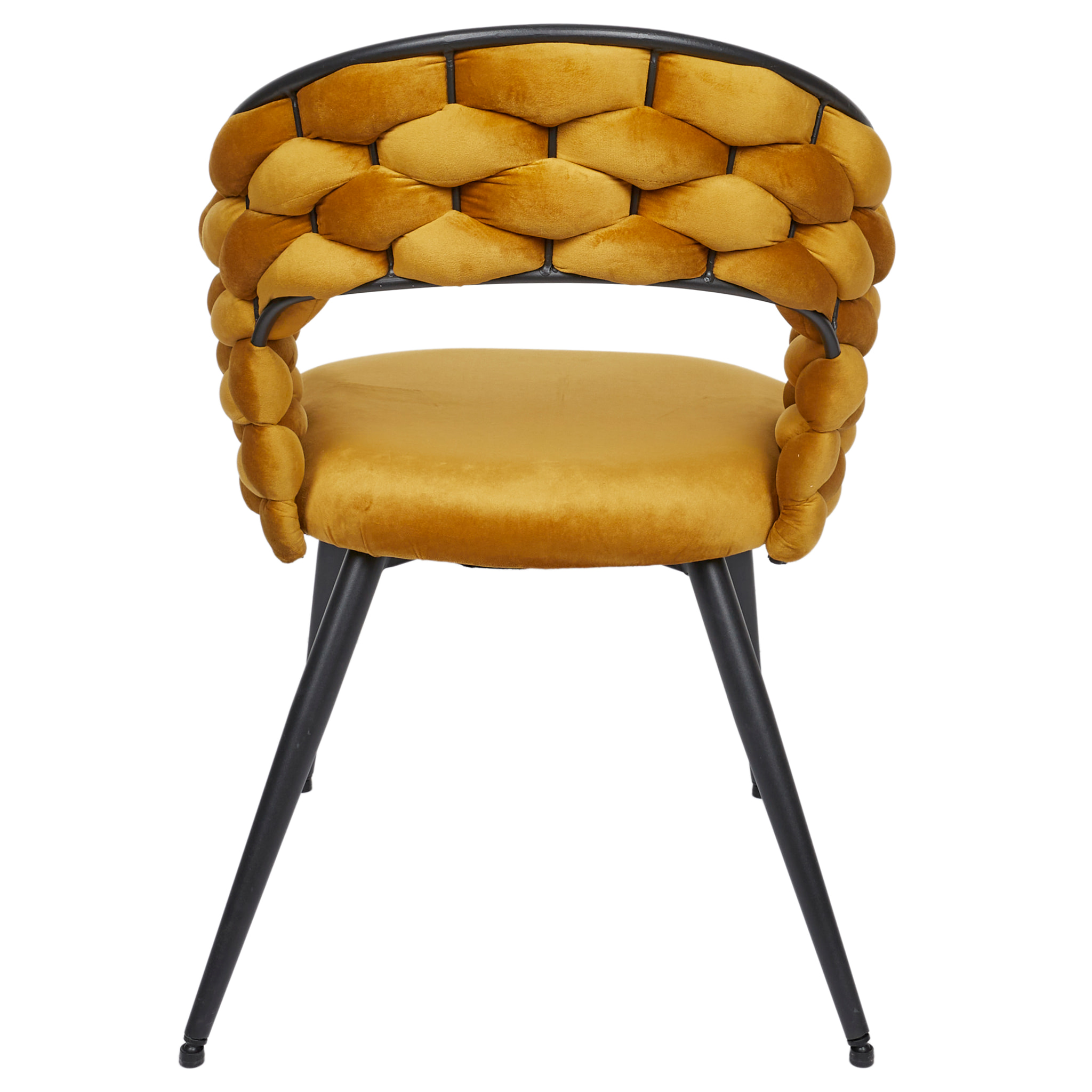 Chaise Sawyer Jaune Moutarde - Lot de 2