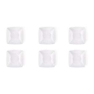 Set 6 piatti fondi Excelsa Eclipse, ceramica, bianco matte