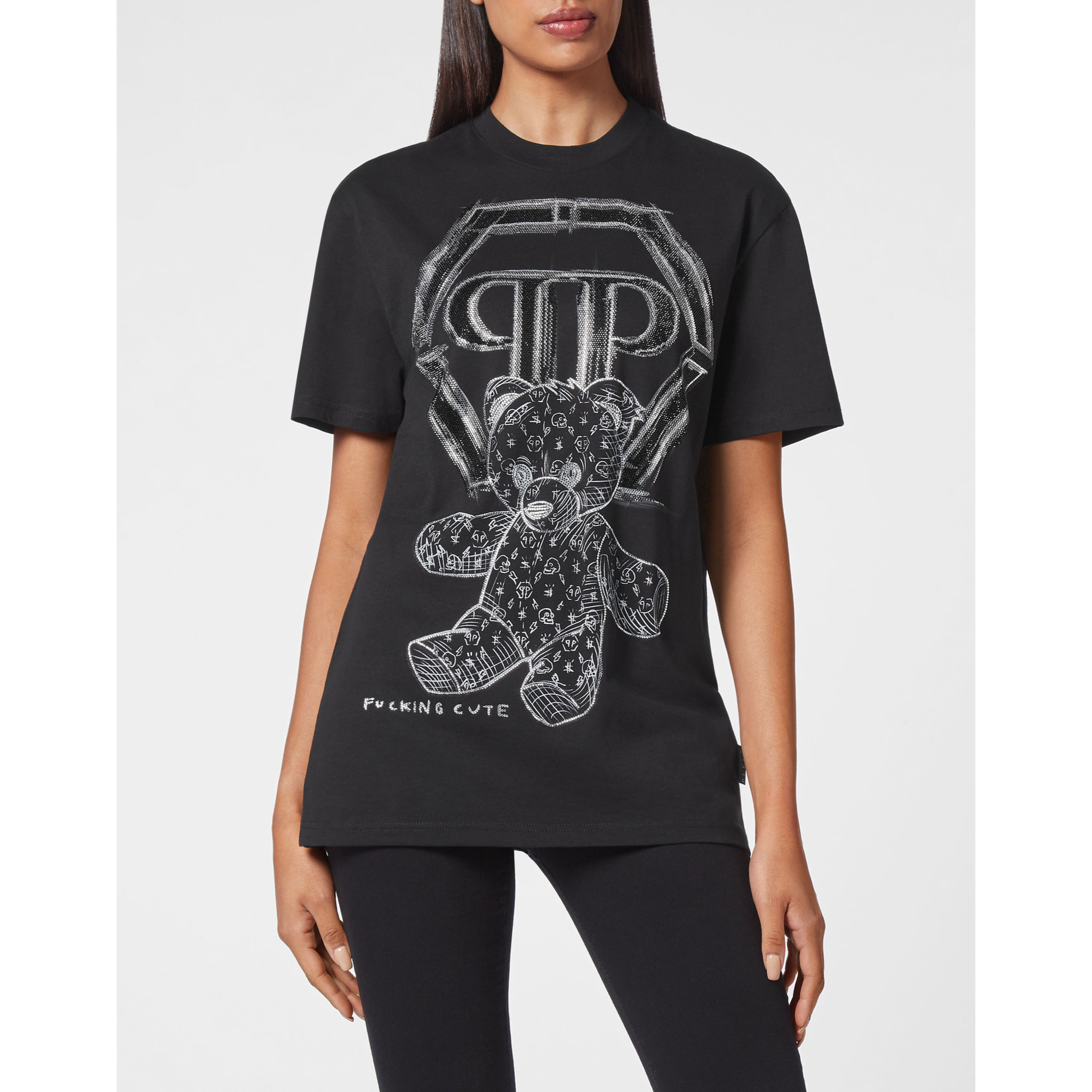 PHILIPP PLEIN T-Shirt Round Neck TEDDY