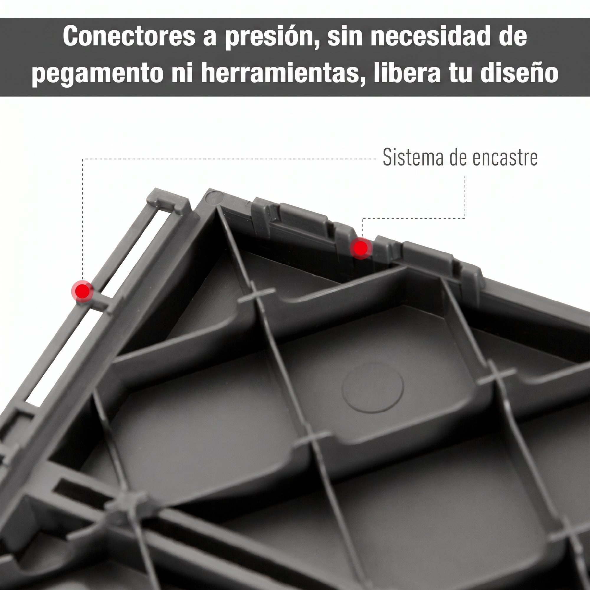 Outsunny Baldosas Cuadradas para Suelos Antideslizantes Exteriores Interiores Paquete de 9 Piezas 0.81 m² 30x30 cm Gris Oscuro