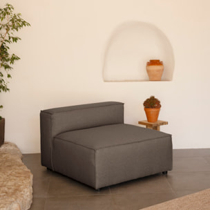 Sillón color gris oscuro de 110x90cm Alto: 70 Largo: 110 Ancho: 90