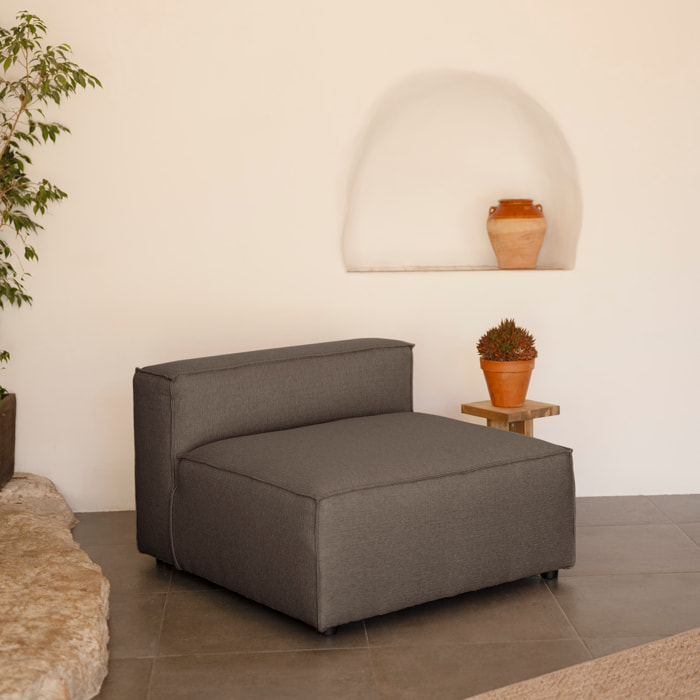 Sillón color gris oscuro de 110x90cm Alto: 70 Largo: 110 Ancho: 90