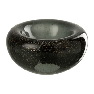 J-Line bol décoratif Carol - verre - noir - small