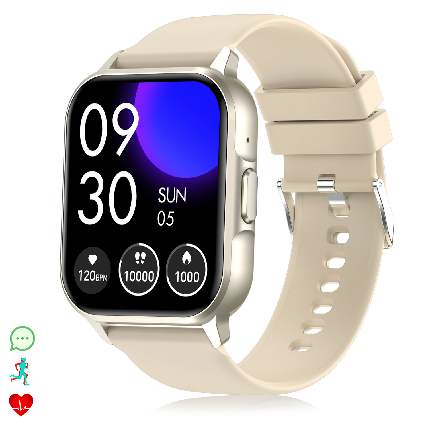 Smartwatch ZW36 con notificaciones de Apps, varios modos deportivos. Monitor de tensión y oxígeno, termómetro.
