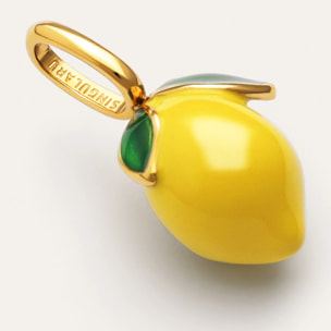 Charm Limone Acciao Placcato Oro