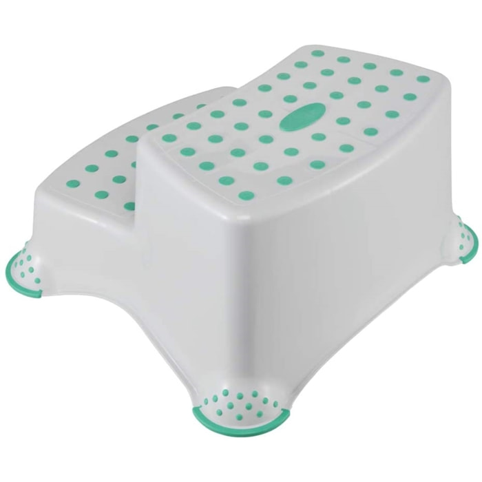Peppa pig - taburete / alzador 2 niveles para niños a partir de 3 a 14 años aprox, función antideslizante, color blanco