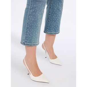 Fiorella Rubino - Jeans kick flare con strass effetto sfumato - Blu