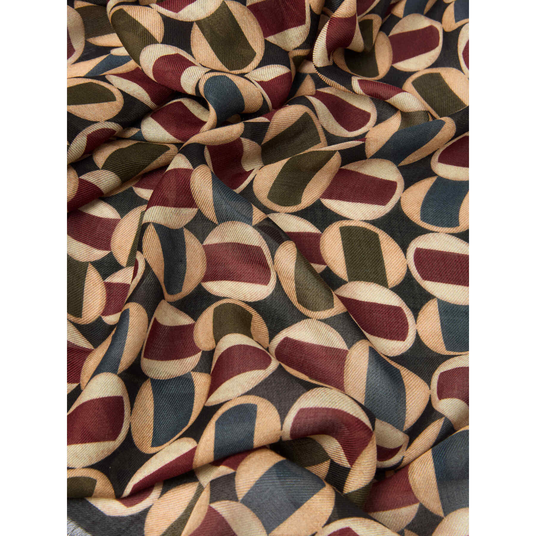 Elena Mirò - Estola estampada - Beige