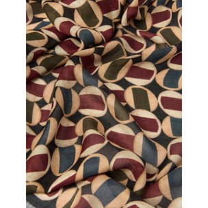 Elena Mirò - Estola estampada - Beige