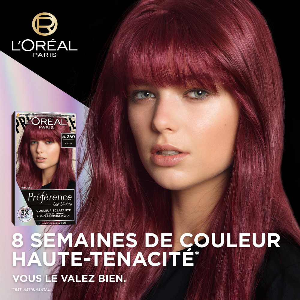 L'Oréal Paris Préférence Couleur Éclatante 5.260 Violet