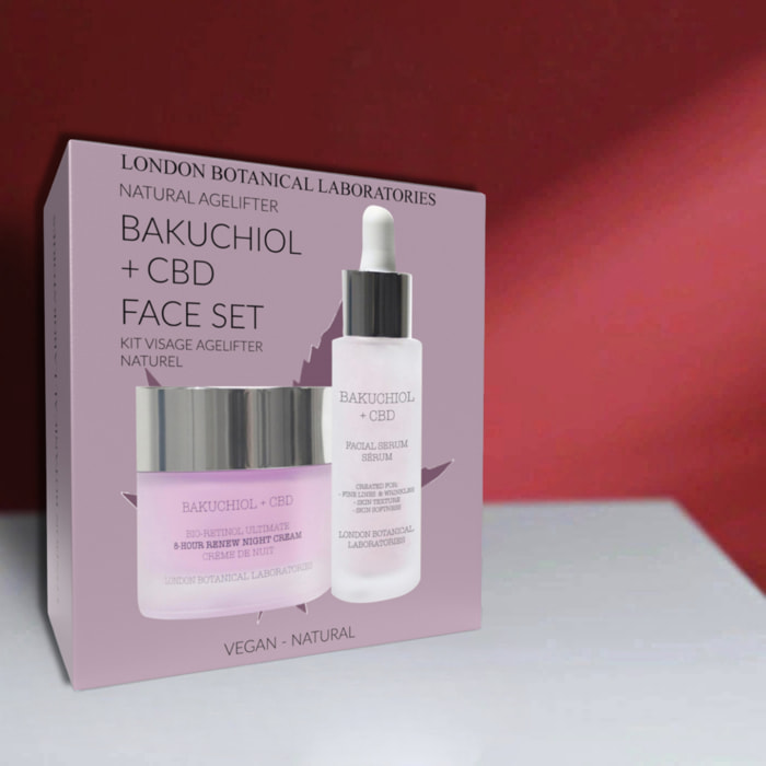 Set facial LBL- CBD + Bakuchiol (suero + crema hidratante)