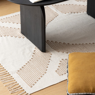 Tapis broderie Inuit dreams blanc 120x170cm