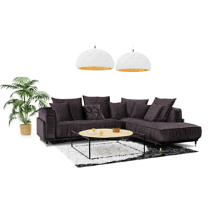 Canapé Tissu Angle droit Fiorenzo - 4 Places