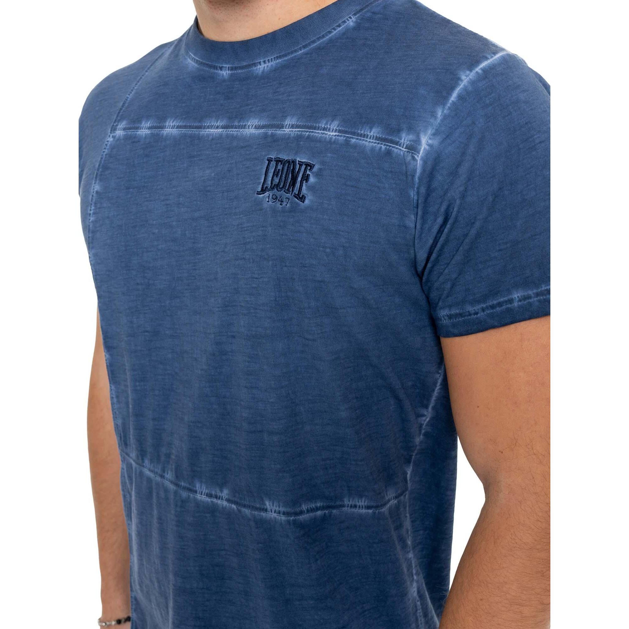 Camiseta de manga corta para hombre con efecto desgastado