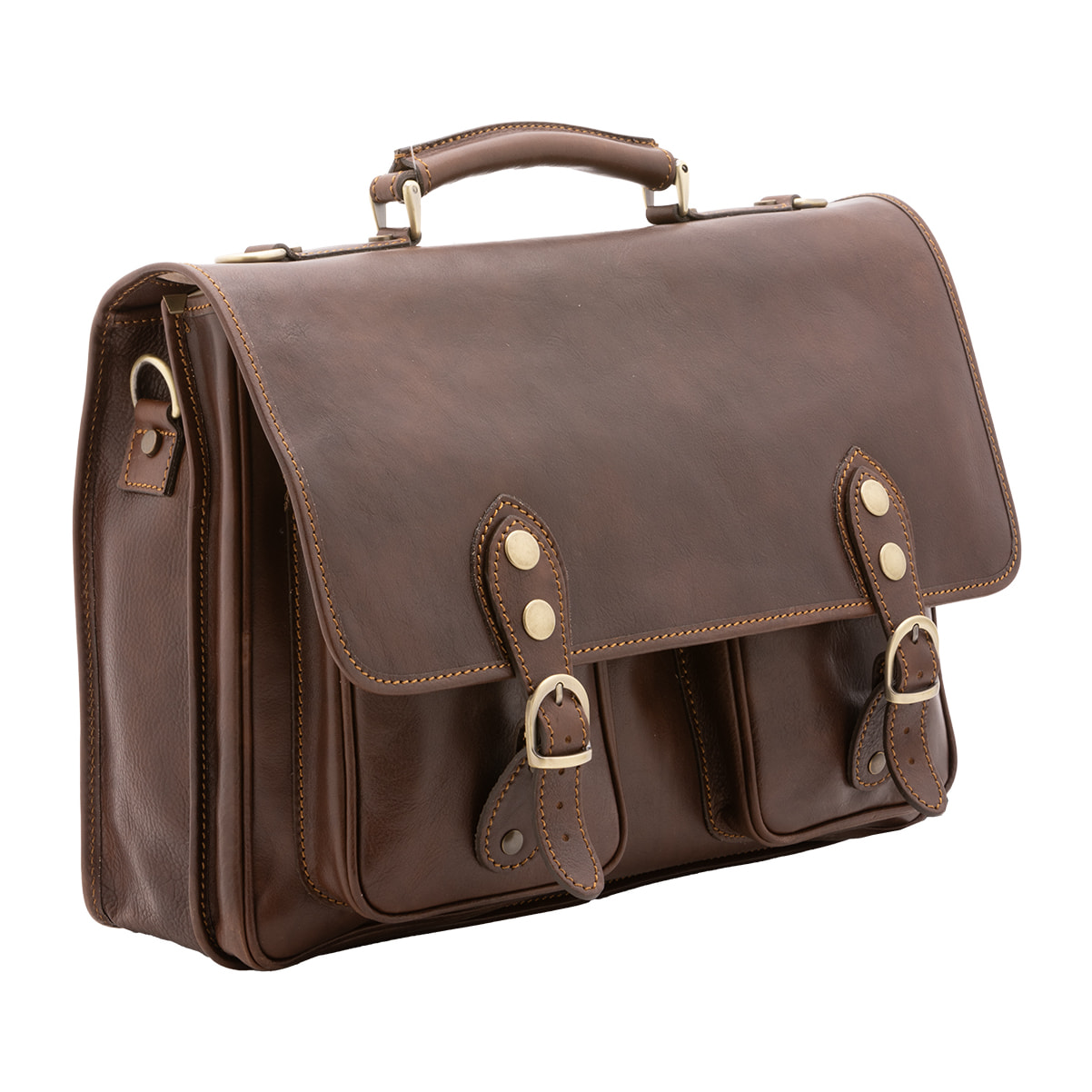 Borsa a mano  unisex In Vera pelle Made in Italy 25x38x10 cm