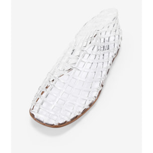 Bailarinas de goma transparentes con malla