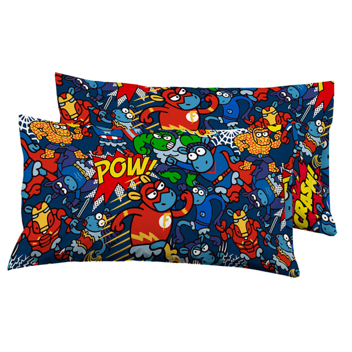Fundas de almohada 50x75 (2) cm Kukuxumusu Super Sheep