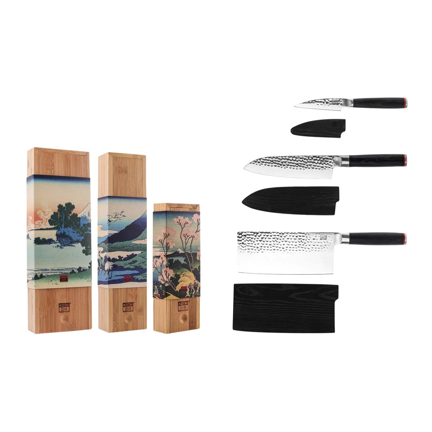 Set asiatique de couteaux (3 pièces) - Collection Pakka