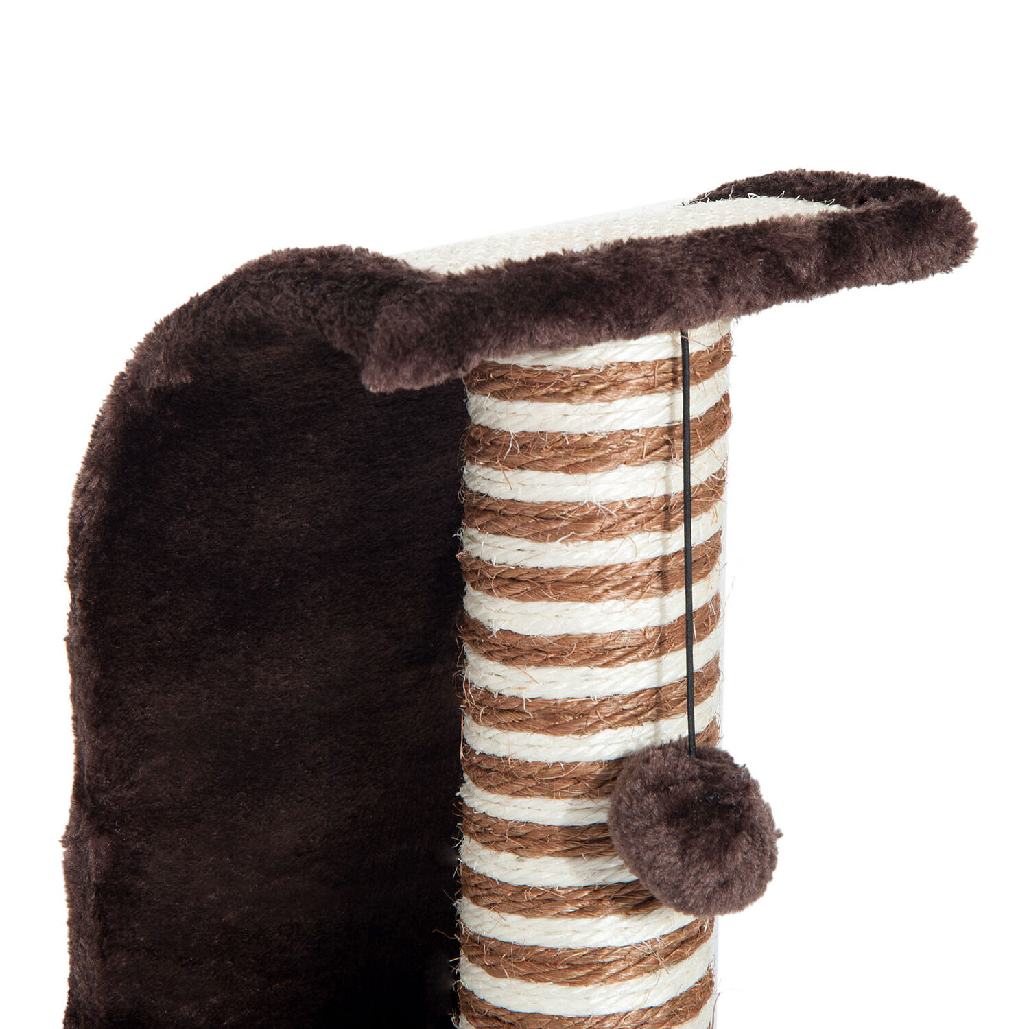 árbol para Gatos de Sisal Natural 35x30x39cm Marrón y Crema