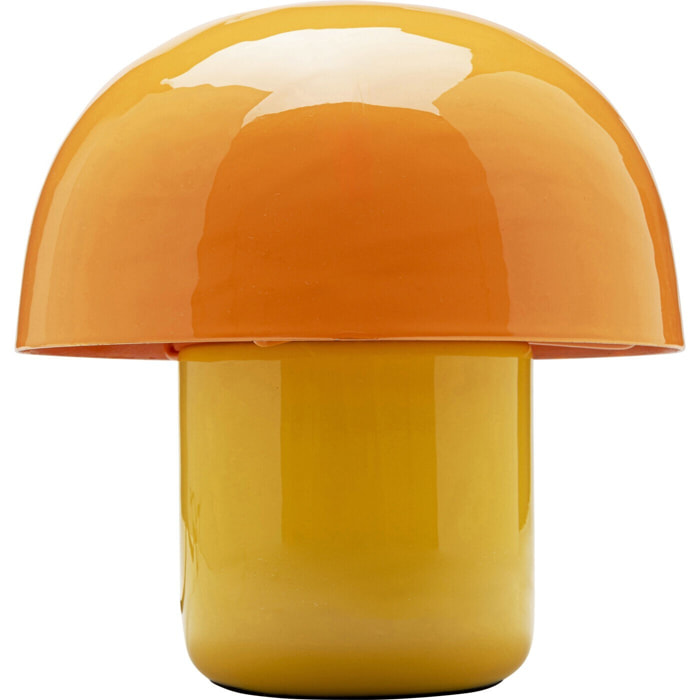 Lampe Mushroom Duo 20cm orange et jaune Kare Design