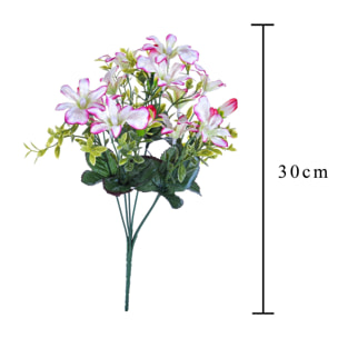 Bouquet Mini Di Orchidee. Altezza 30 Cm - Pezzi 12 - 16X30X16cm - Colore: Verde - Bianchi Dino - Fiori Artificiali