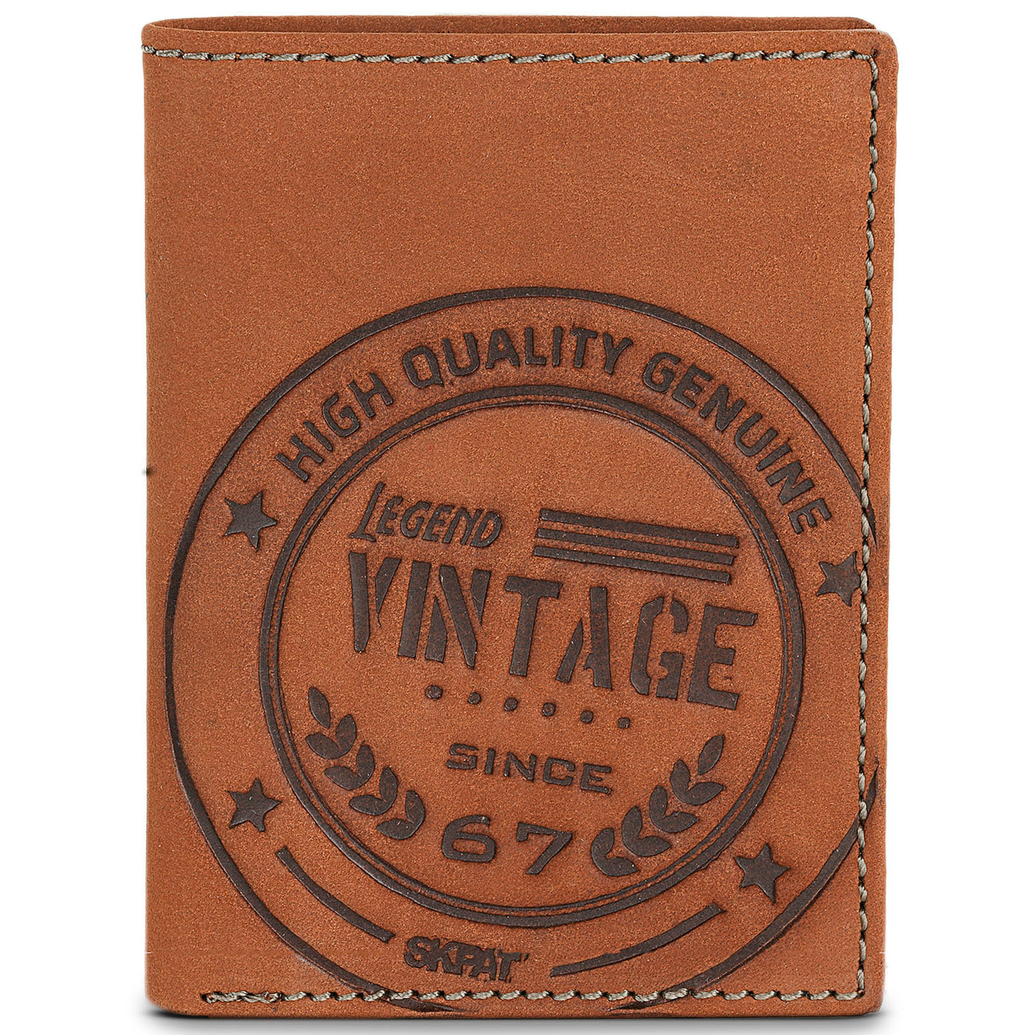 Cartera Hombre Piel Skpat Vintage Marron