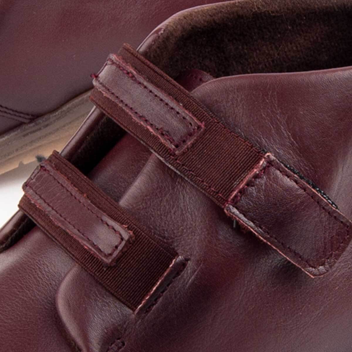 Botín De Cuña - Burdeos - Altura: 4 Cm