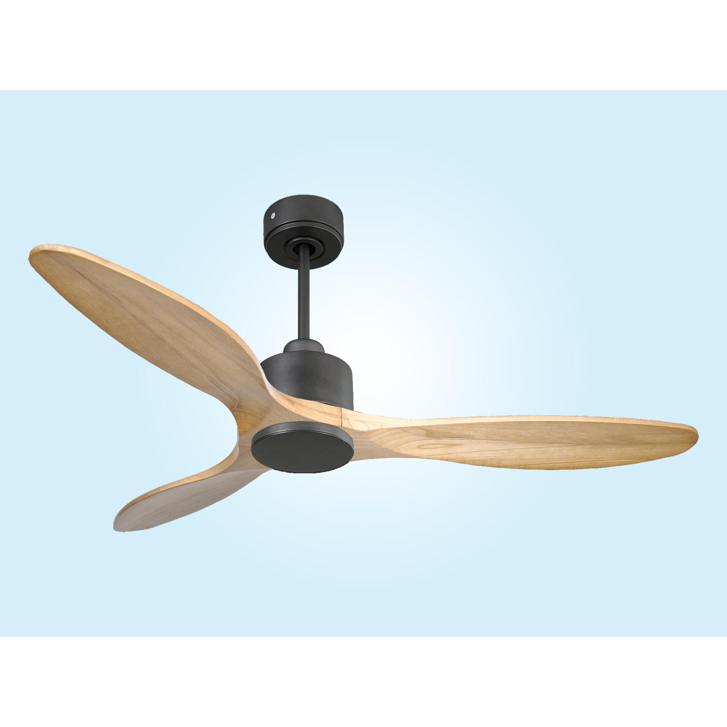 Ventilador de techo Reversible Termostato Wifi Motor DC Techos Inclinados Mando a Distancia Hypersilence Memoria SalamisD132C0367815 PURLINE