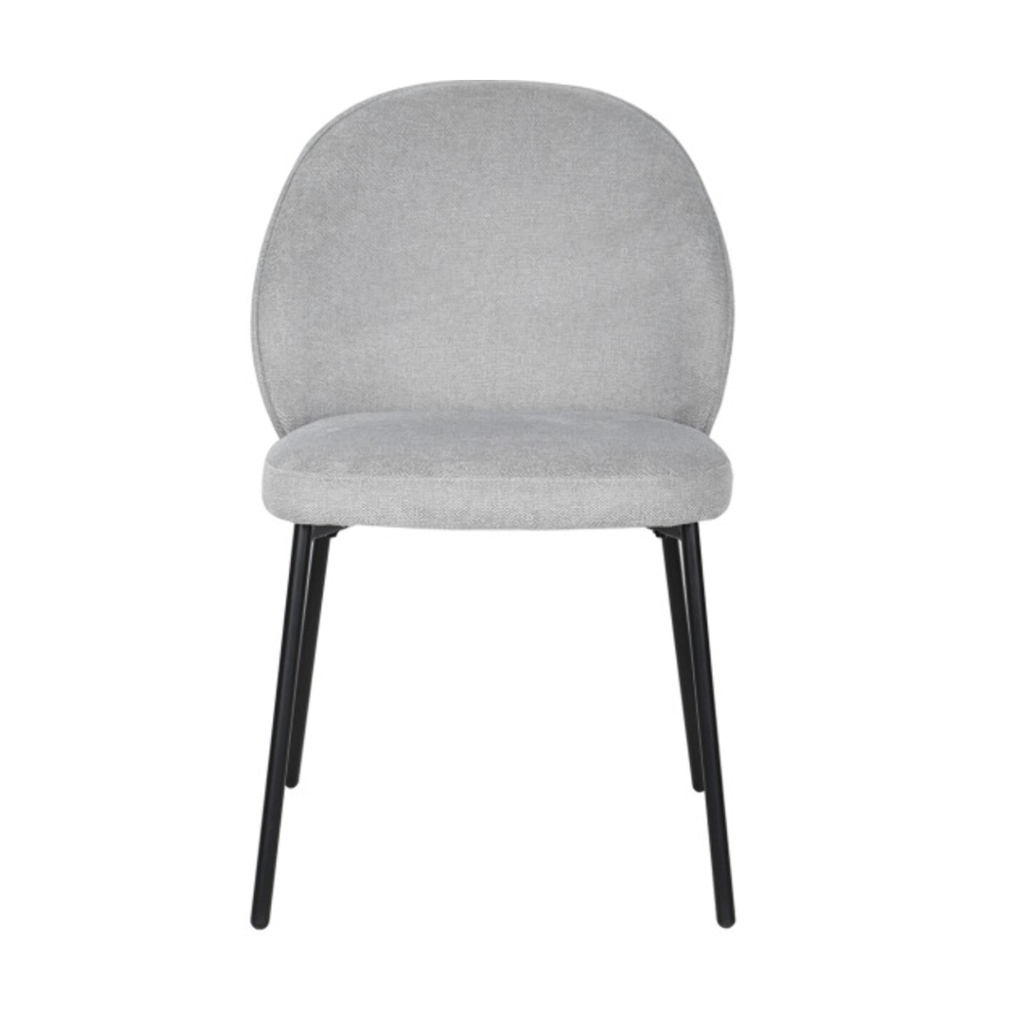 Chaise épurée en tissu avec pieds fins en métal - MARTHA