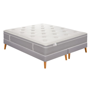 Ensemble L ELEGANT, matelas H30 ressorts ensachés, ferme, 2 sommiers