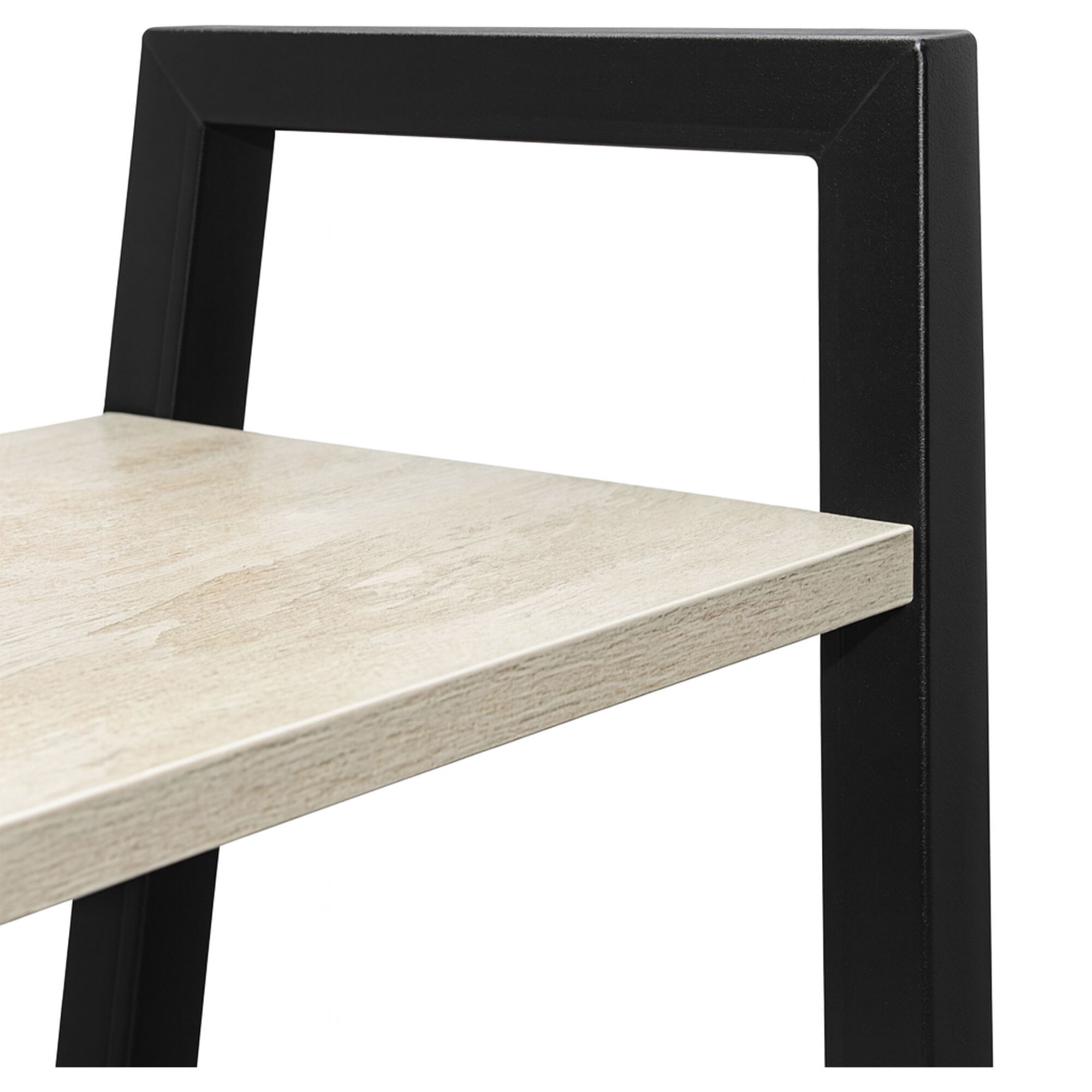 Bimyo - Scrivania pieghevole con libreria salvaspazio 50x41xH128 cm in stile industrial bleach