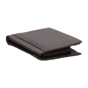 Portafoglio uomo in vera pelle - Modello Bronzo - Casual - 9.5 x 13.0 x 2.5 cm
