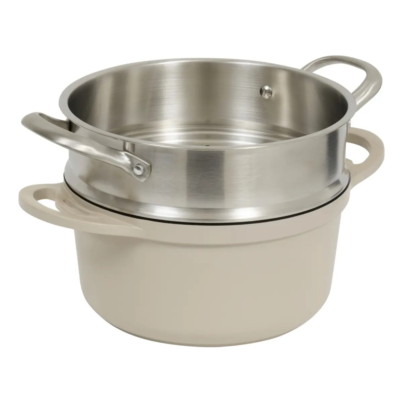 Cocotte Aluro aluminium beige D24cm