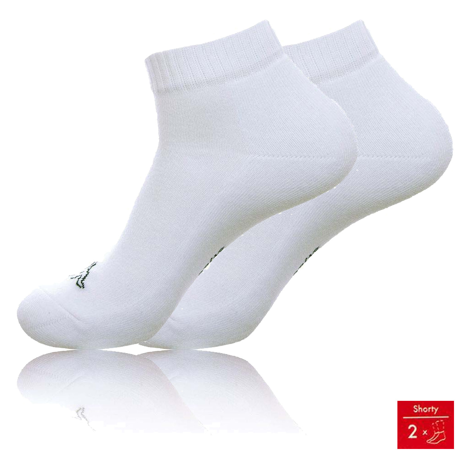 Pack 2 pares de calcetines Kappa en color blanco