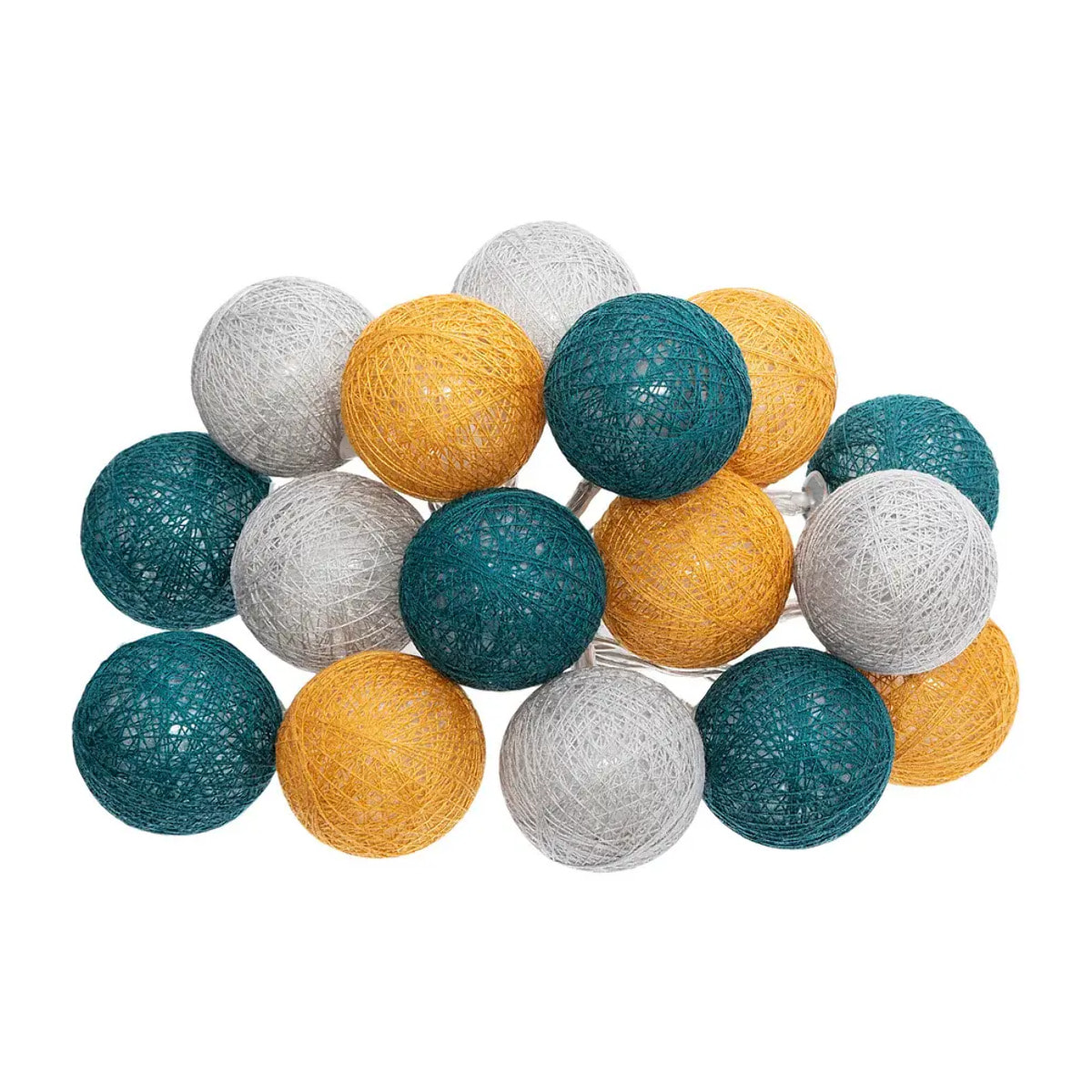 Guirlande Led pile 16 boules "Tropi" D3,5cm