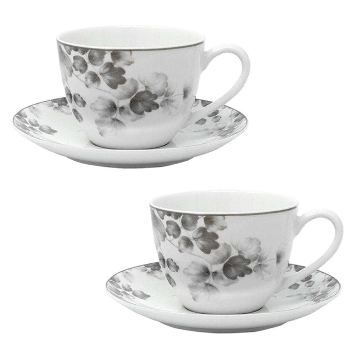 Set colazione Foliage da 2 pezzi in porcellana