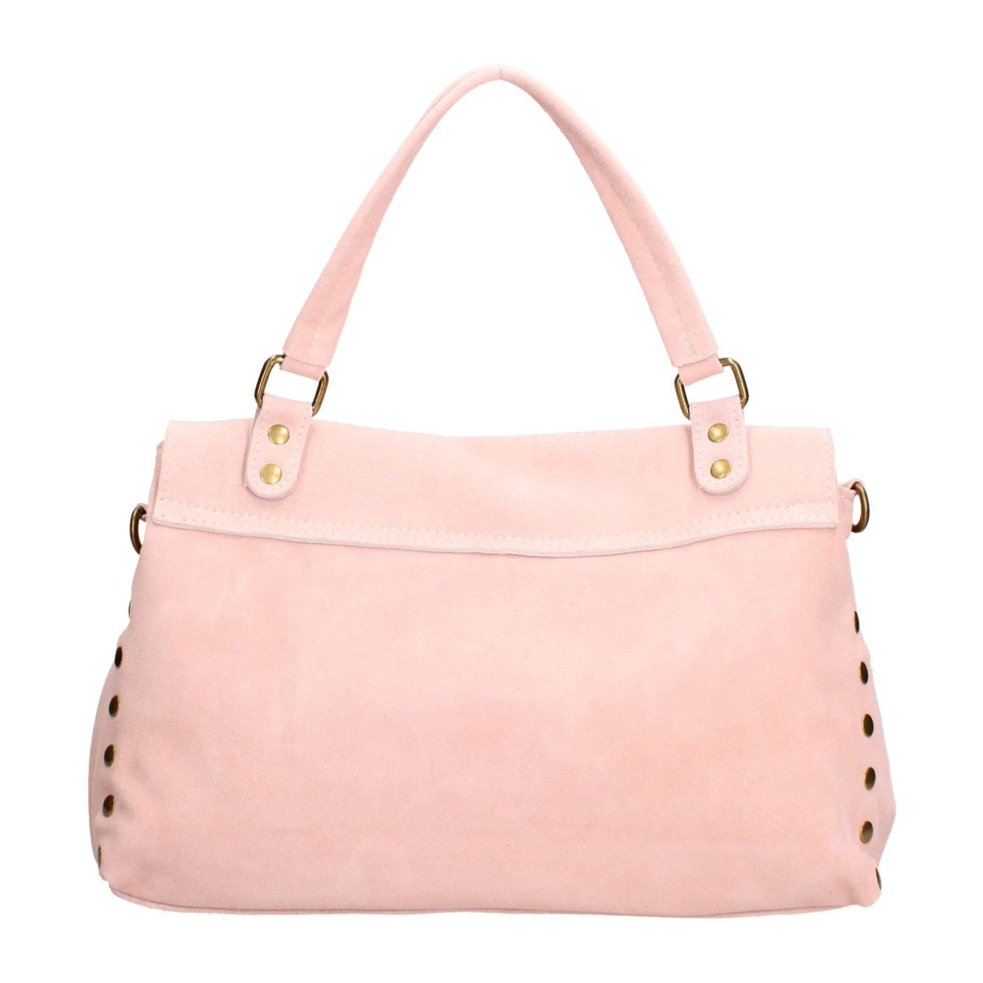 Borsa a mano da donna Made in Italy - Modello Zelia Elite - Pelle scamosciata - 37.0 x 22.0 x 15.0 cm