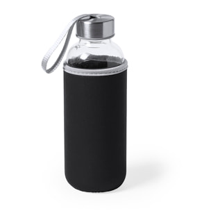 Bidón cristal 420 ml. con funda Soft Shell