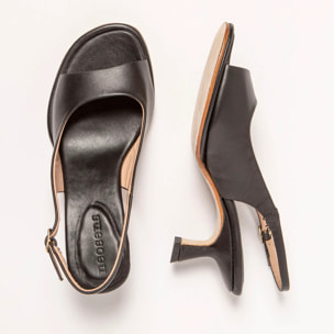 Sandalias con tacón S3165 NAPPA BLACK/ GLERA color Black