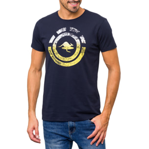 T-shirt in cotone 150 gr Hot Buttered Nahua Colore Blu Navy